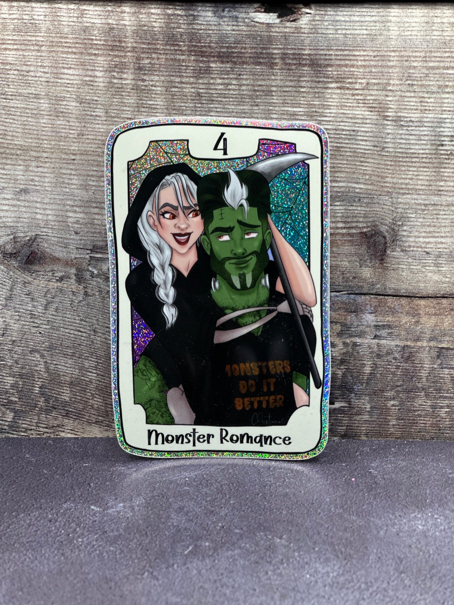 FrankenReaps Trope Tarot Vinyl Sticker